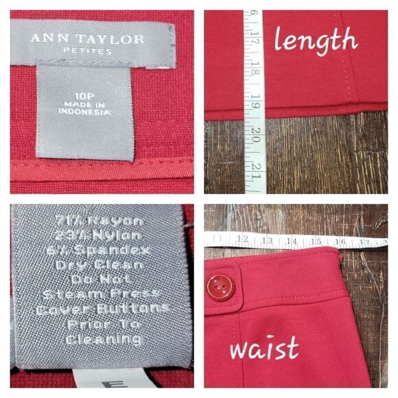 Ann Taylor Red Pencil Skirt - Picture 12 of 16